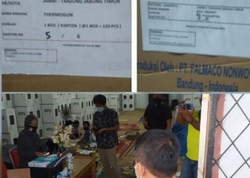 KPU Tanjabtim Terima Logistik APD Untuk Pilkada Serentak 2020
