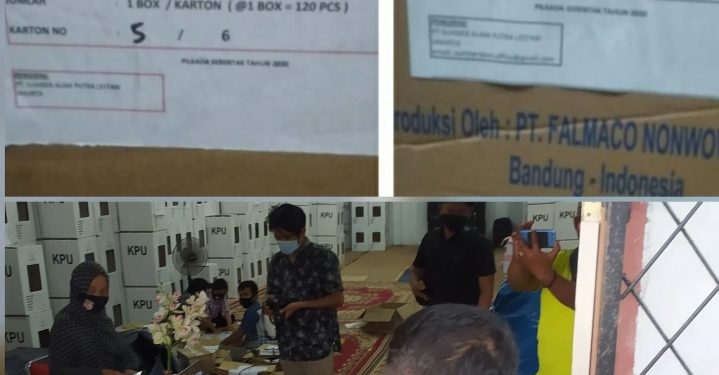 KPU Tanjabtim Terima Logistik APD Untuk Pilkada Serentak 2020