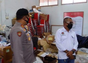 Memastikan Keamanan Logistik Pilkada, KPU Tanjabtim Dapat Kunjungan Kapolres