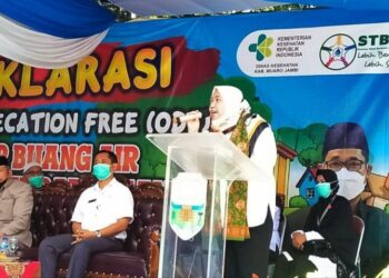 Bupati Muaro Jambi Ikuti Acara Deklarasi Open Defecation Free
