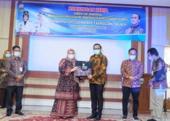 Bupati Muaro Jambi Terima Kunker Direktur Jendral Kependudukan & Pencatatan Sipil