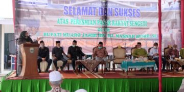 Pemkab Muaro Jambi Resmikan Pasar Rakyat Sengeti Kecamatan Sakernan