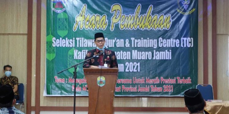 Pemkab Muaro Jambi Buka Resmi Acara Seleksi Tilawatil Quran Dan Training Centre