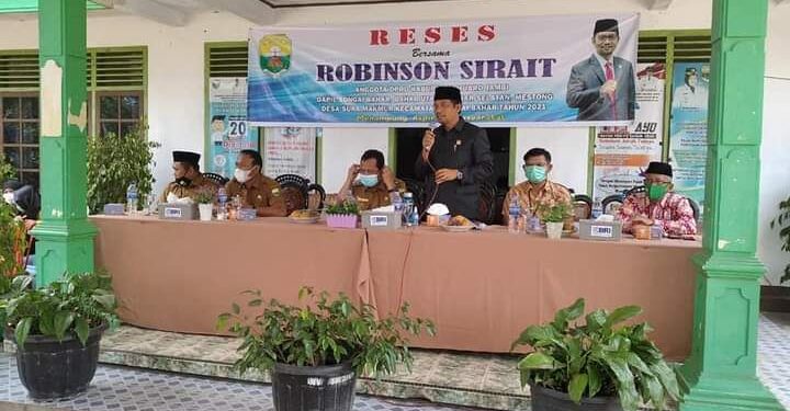 Anggota DPRD Muarojambi Robinson Sirait Tampung Aspirasi Masyarakat Suka Makmur