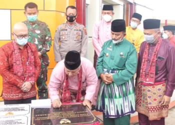 Bupati Tanjab Barat Resmikan Pembangunan Kantor Cabang Pembantu Bank Jambi Tebing Tinggi