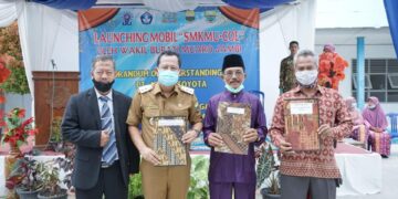 Wabup BBS Hadiri Launching Mobil Esemka MU-COE SMK Muhammadiyah Sungai Bahar