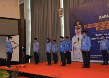Pj. Gubernur Jambi Hari Nur Cahaya Murni Membuka Secara Resmi Rakor Dukcapil 2021