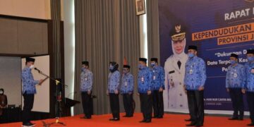 Pj. Gubernur Jambi Hari Nur Cahaya Murni Membuka Secara Resmi Rakor Dukcapil 2021
