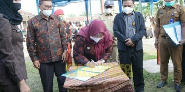 Bupati Resmikan Penggunaan Teknologi Pengolahan Air Gambut