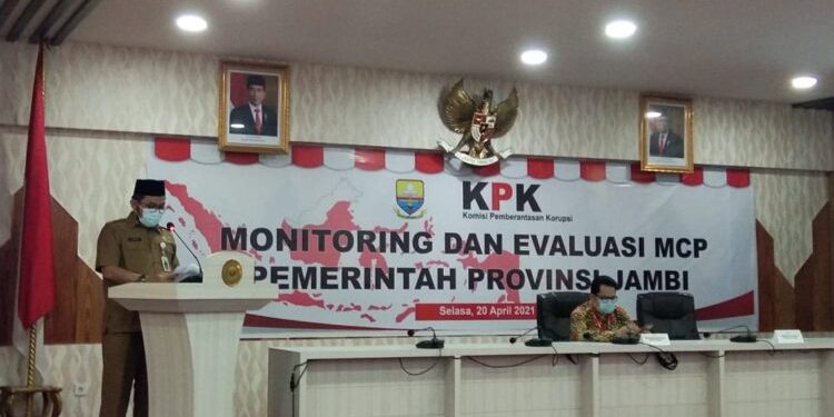 Sekda Ingati Komitmen Pemprov Jambi Cegah Terjadinya Tindak Pidana Korupsi