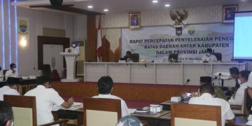 Pj.Gubernur Jambi Lakukan Percepatan Penyelesaian Masalah Batas di Provinsi Jambi