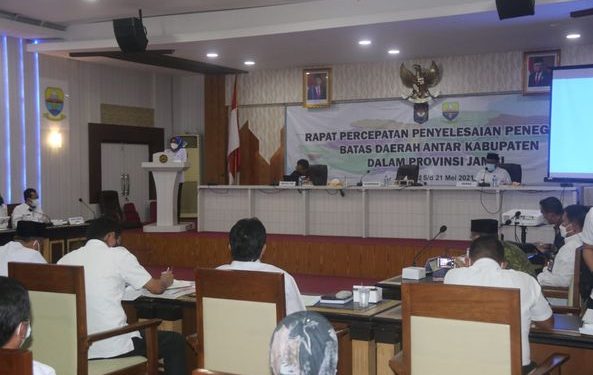 Pj.Gubernur Jambi Lakukan Percepatan Penyelesaian Masalah Batas di Provinsi Jambi