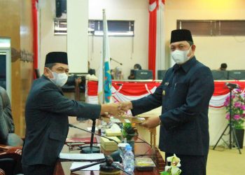Wabup Hairan Hadiri Rapat Paripurna DPRD Terkait LKPJ TA 2020