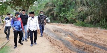 Kadis PUPR M. Fauzi Tinjau Kerusakan Jalan di Sungai Bahar