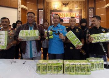 Bareskrim Sita 45 Kg Sabu asal Malaysia, 5 Orang Ditangkap