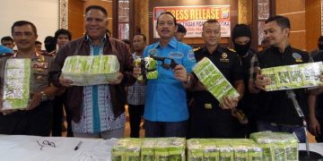 Bareskrim Sita 45 Kg Sabu asal Malaysia, 5 Orang Ditangkap