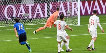 Skor Imbang 1-1 , Spanyol Paksa Italia Extra time
