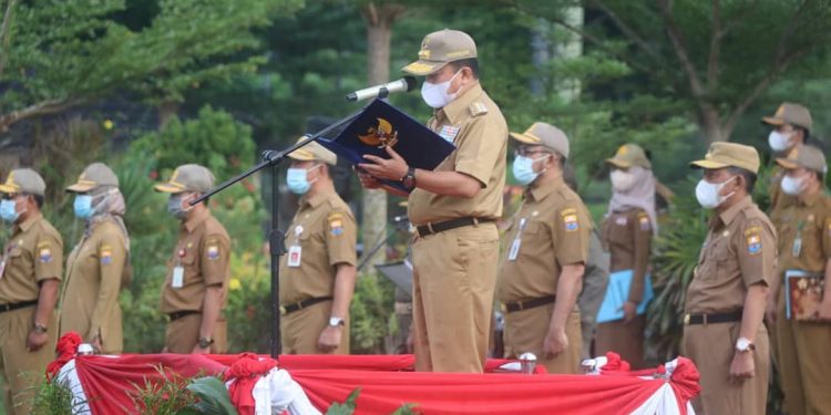 Gubernur Jambi Pimpin Langsung Apel Peningkatan Disiplin ASN