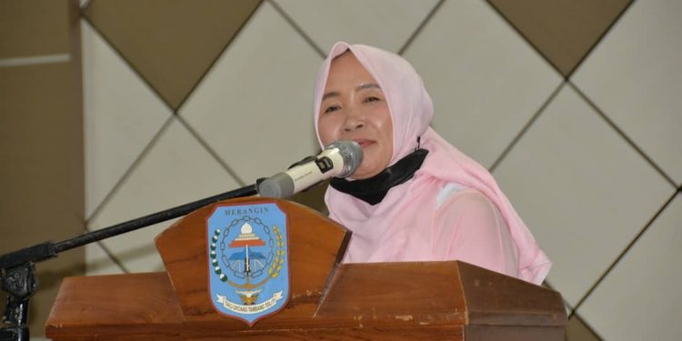 Hj. Hesnidar Rangkul Kader PKK Jadi Pelopor Penerapan Protokol Kesehatan