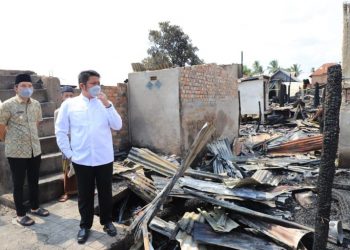 Pemkab Ogan Ilir Telah Dirikan Tenda darurat, Pasca Kebakaran Hebat di Pemulutan Ogan Ilir