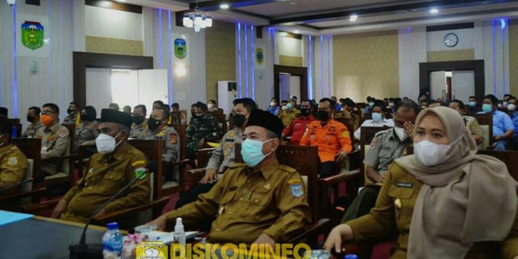 Bupati Masnah Hadiri Rapat Koordinasi Karhutla Provinsi Jambi 2021