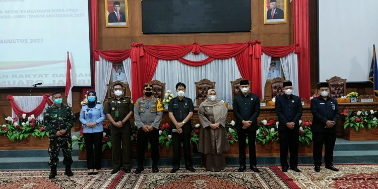 Ketua DPRD Muarojambi Pimpin Rapat Paripurna Tentang KUPA-PPAS Perubahan APBD 2021