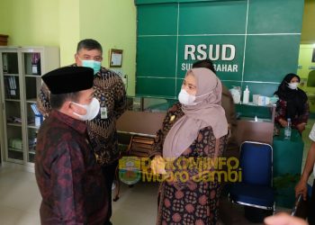 Bupati Muaro Jambi Dampingi Gubernur Al Haris Lakukan Kunjungan Kerja ke RSUD Sungai Bahar