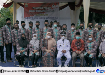 Bupati Muaro Jambi Melantik Pejabat Kepala Desa Rantau Panjang