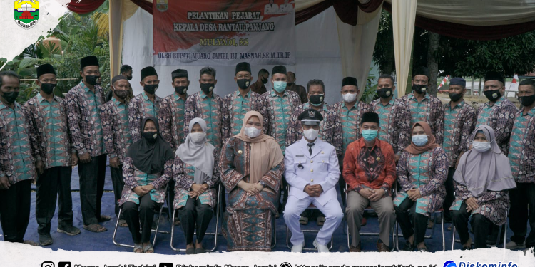 Bupati Muaro Jambi Melantik Pejabat Kepala Desa Rantau Panjang