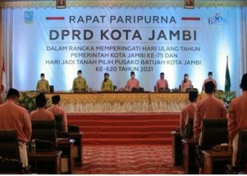 DPRD Kota Jambi Gelar Paripurna Dalam Rangka HUT Pemkot Jambi ke-75