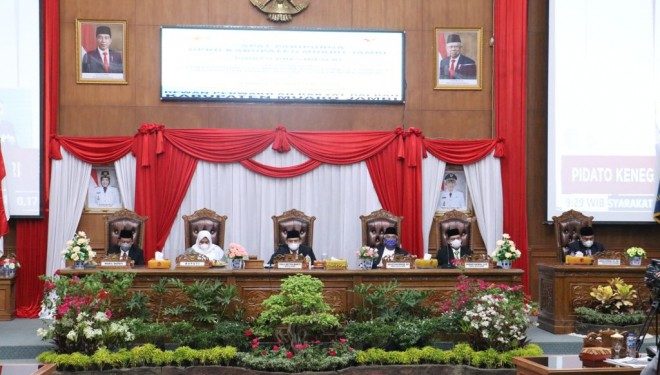 DPRD Muaro Jambi Rapat Paripurna Istimewa Mendengarkan Pidato Kenegaraan Presiden RI