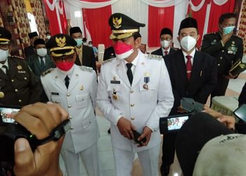 Bupati dan Wabup Batanghari Ikuti Upacara Hut ke-76 RI Secara Virtual