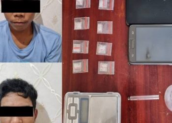 Satres Narkoba, Amankan Dua Pemakai Berikut 9 Bungkus Plastik Sabu-Sabu