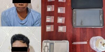 Satres Narkoba, Amankan Dua Pemakai Berikut 9 Bungkus Plastik Sabu-Sabu