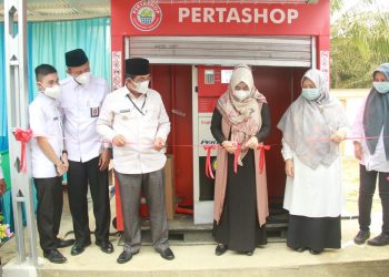 Bupati Tanjung Jabung Barat Resmikan Pertashop di Desa Adi Jaya