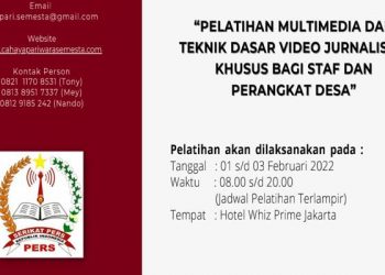 8 Wartawan Profesional Beri Pelatihan Khusus Perangkat Desa Se Indonesia