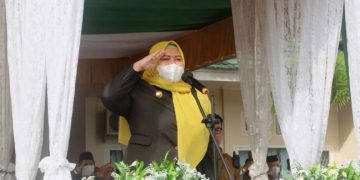 Bupati Masnah Jadi Pembina Upacara HAB Kemenag RI ke-76