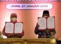 Pemprov Jambi Tandatangani MoU Misi Dagang dan Investasi dengan Pemprov Jatim