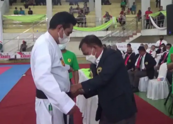 Bupati Batanghari Buka Kejuaraan Karate Open Plus Batanghari Cap