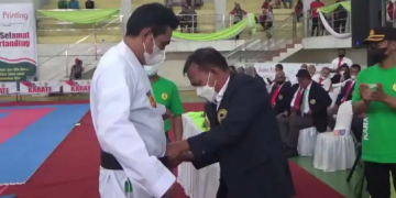 Bupati Batanghari Buka Kejuaraan Karate Open Plus Batanghari Cap