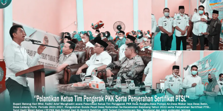 Bupati Batanghari Hadiri Pelantikan Ketua TP-PKK Wilayah Bajubang