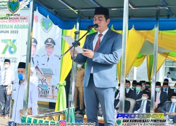Bupati Batanghari Pimpin Upacara HAB Ke-76 