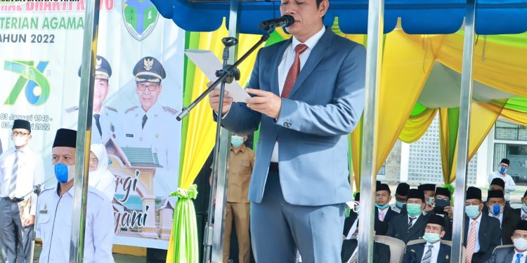 Bupati Batanghari Pimpin Upacara HAB Ke-76 
