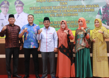 Pemkab Tanjab Barat Silaturahmi Dengan Dandenpom II/2 Jambi