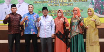 Pemkab Tanjab Barat Silaturahmi Dengan Dandenpom II/2 Jambi