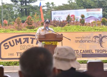 Wabup BBS Hadiri Pelepasan Peserta Sumatera Tribute Jambi-Medan