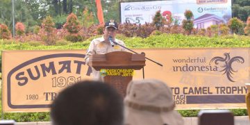 Wabup BBS Hadiri Pelepasan Peserta Sumatera Tribute Jambi-Medan