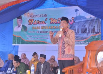 Wabup BBS Dampingi Wagub Hadiri Peringati Isra Mi’raj di Sungai Bahar Selatan