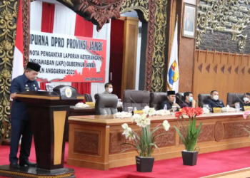 Gubernur Jambi Sampaikan Nota Pengantar LKPJ Tahun 2021