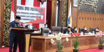 Gubernur Jambi Sampaikan Nota Pengantar LKPJ Tahun 2021